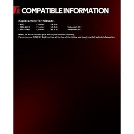 Torchbeam Headlight Assembly Compatible with 2001 2002 2003 2004 Frontier XE Front Light Clear Housing Clear Reflector Chrome Lens OE Headlamp Replacemen Driver and Passenger Side