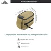 Campingmoon Camping Pocket Stove Bag Sturdy Canvas Storage Case for