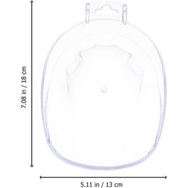 Zerodeko Cuenco para Manicura Acrílico Blanco Ajusta Mano para Remojar Uñas en Salón de Belleza