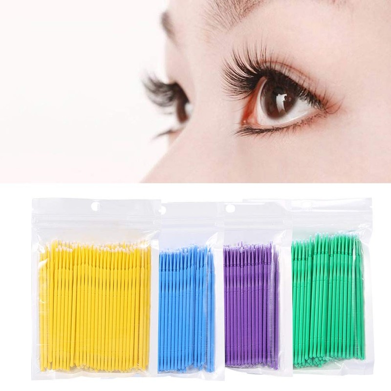 Salmue 4 Colores 100PCS / Bolsa Pinceles aplicadores Micro Desechables,