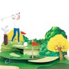 Magic Ants Pop-Up Birthday Card- Golf Themed Father's Day 3D