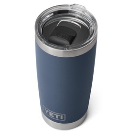 YETI Rambler Tumbler, Vacuum Insulated Stainless Steel Tumbler with Magslider Lid, Navy, 20 oz