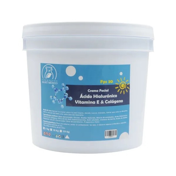 Crema De Ácido Hialuronico, Colageno, Vitamina E & Filtro 4l