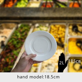 Sunup P18100AG Paper Plates (Safe Quality) (7.1 inches (18 cm), 100 Sheets) Disposable Paper Plates for Events, Hygienic, Parties, Barbecues, Single Use, Everyday Use