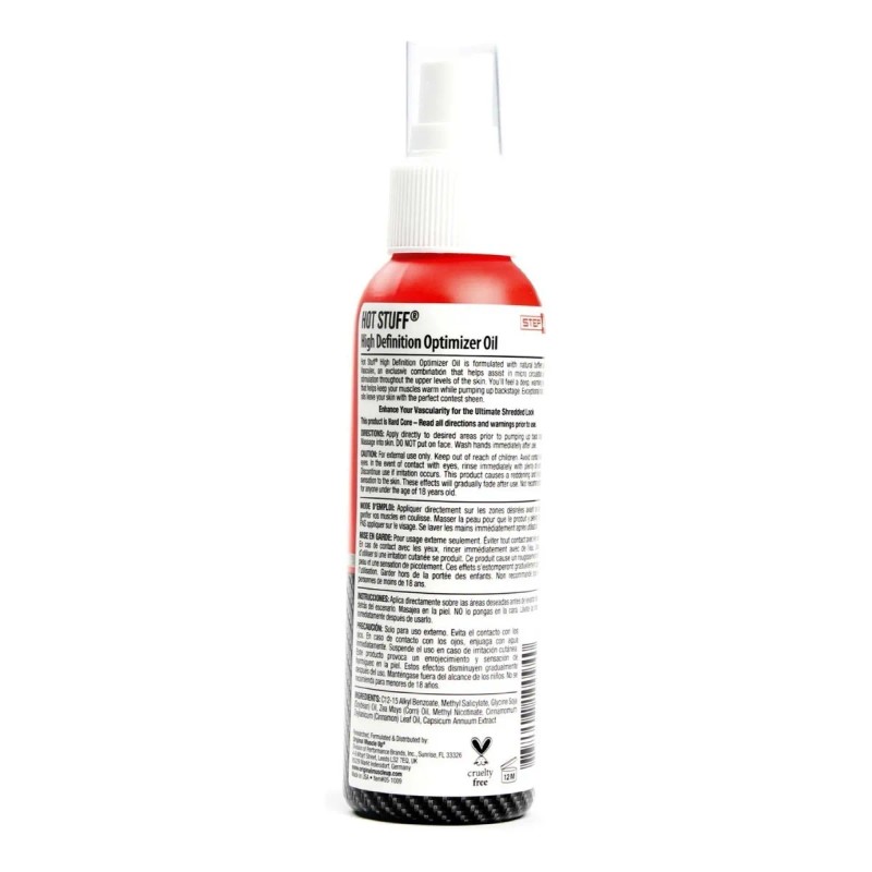 Hot Stuff 4oz Vascularidad Maxima Aceite Gym Original Full
