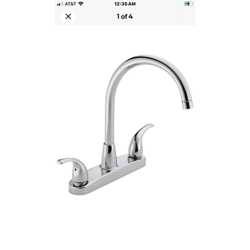 Peerless Tunbridge 2-Handle Kitchen Sink Faucet P299568LF Chrome