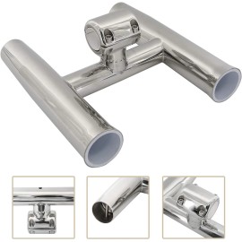 Amarine Made 2 Tube Rocket Launcher Boat Fishing Rod Holder for 1" or 1.26" Stainless Steel