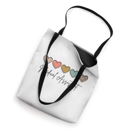 Vintage Leopard Print Hearts Medical Assistant CMA Tote Bag