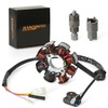 GY6 Magneto Stator 8 Coil with Magneto Flywheel Puller Kit