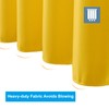 AmazerBath Waffle Shower Curtain, Bright Yellow Shower Curtain Fabric with