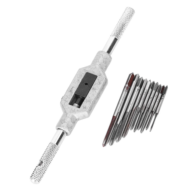 11PCs Mini Screw Tap Set Tapping Tool Screw Machine Accessory