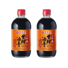 Wan Ja Shan Sweet Soy Glaze - Non-GMO, 100% Naturally Brewed, No Chemicals, Seasoning Agents, or Preservatives, Made in Taiwanese, Premium Quality 15oz Pack of 2
