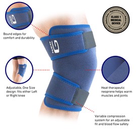 Neo-G Knee Brace, Closed – Joint support knee brace for Chronic aches, Knee Injuries, ACL, Meniscus Tear for Daily Wear- Adjustable Compression – Class 1 Medical Device