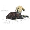 4 Pcs/Set Simulation Sheep Decoration Model Set Farm Animal Model