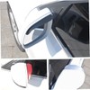 BUGUUYO 2 Pcs Red Aluminium Alloy Rearview Mirror Visor Eyebrow