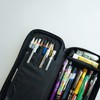 LOONLOON 660 Rainy Pencil Case, Black, Modern