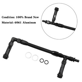 Mad Hornets Braided AN6 Dual Feed Carburettor Fuel Line Double Pump for 4150 Holley Carburetor