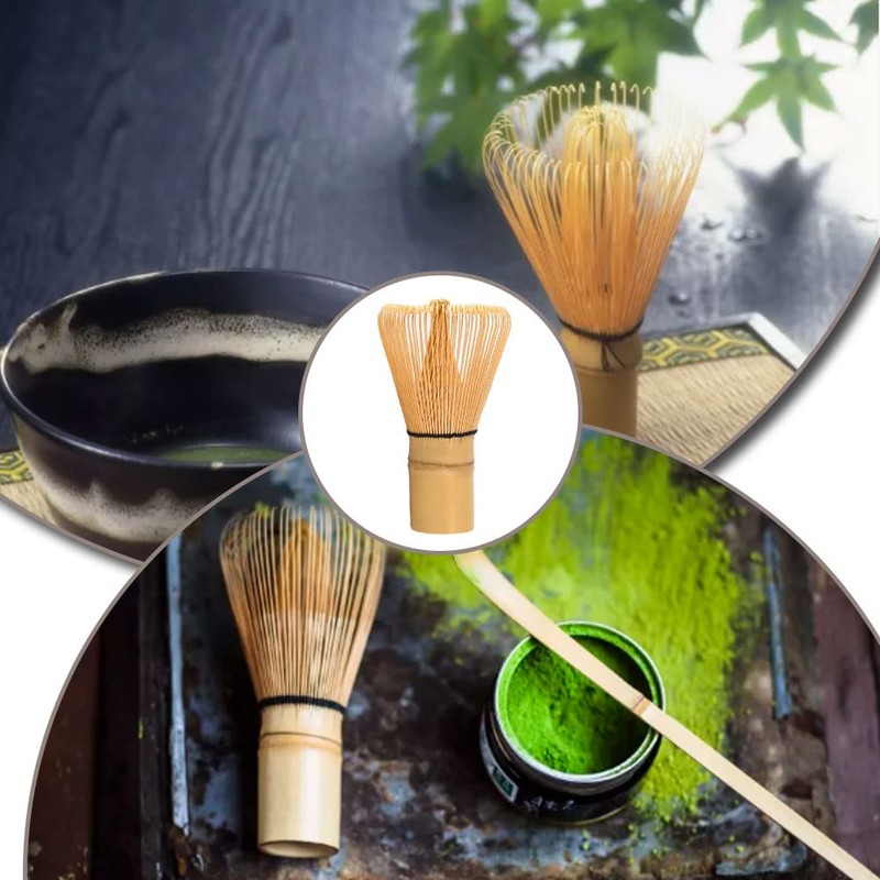 AOTISBAO Matcha Whisk Natural Bamboo Tea Powder Whisk Semi-Handmade Chasen