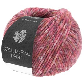 LANA GROSSA Cool Merino Print | Lightweight Chain Yarn Made of Classic Merino Wool | Hand Knitting Yarn Made of 90% Virgin Wool (Merino) and 10% Polyamide | 50 g Wool for Knitting & Crocheting | 150 m