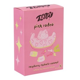 Teapsy Tea - Pink Rodeo - Caramel, Rhubarb & Raspberry - Flavoured Tea Herbal Infusion Caffeine Free 15 Teabags