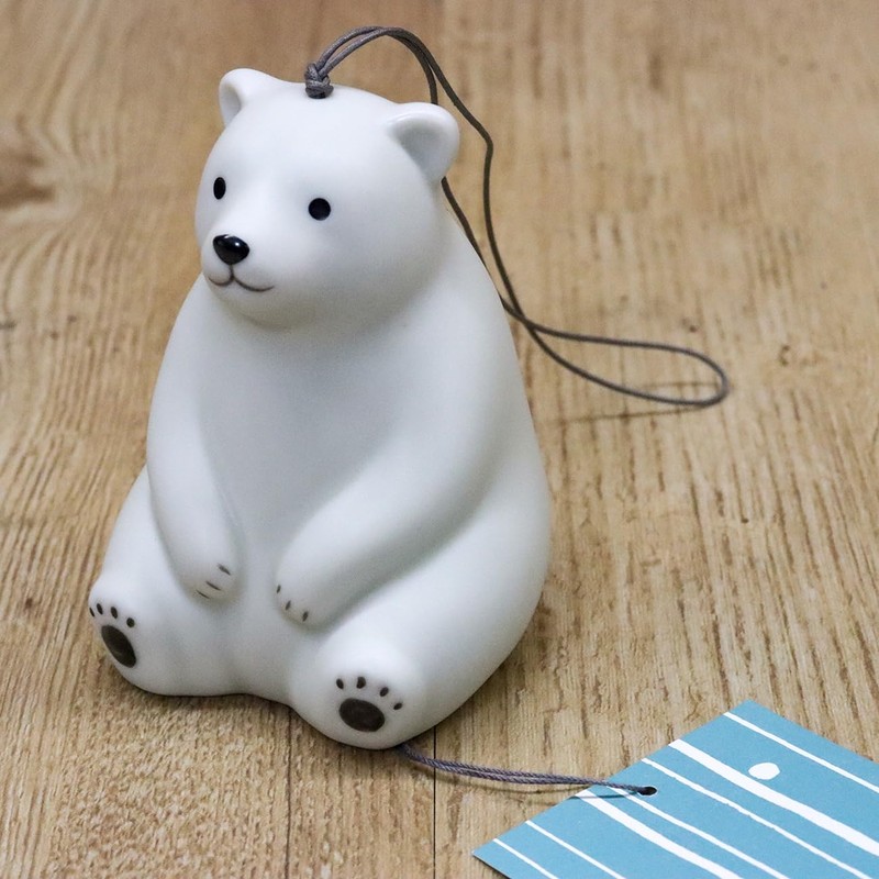 Yakushi Kiln Wind Chime, Seto (Shirokuma)