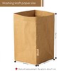 LEKOCH 2 Pieces Natural Brown Washable Reusable Roll-Up Basket Leather
