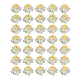 35pcs SMD RGB Switch DIY High Stability Transparent Mechanical Keyboard Switch for Beginner Professionals Yellow Switch