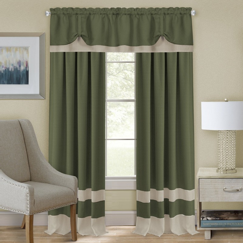 Darcy Panel - 52x63 - Green/Camel