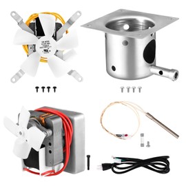 【Upgrade】Complete Replacement Parts Kit For Wood Pellet Grill, Auger Motor, Grill Induction Fan, Fire Burn Pot With Screws, Hot Rod Igniter With Fuse,Power Cable For Traeger, Pit Boss, Camp Chef