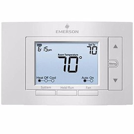 WHITE RODGERS 1F85U-42NP EMERSON 80 SERIES UNIVERSAL NON-PROGRAMMABLE THERMOSTAT, 5 IN. DISPLAY, 2 HEAT / 2 COOL (1 PER CASE)