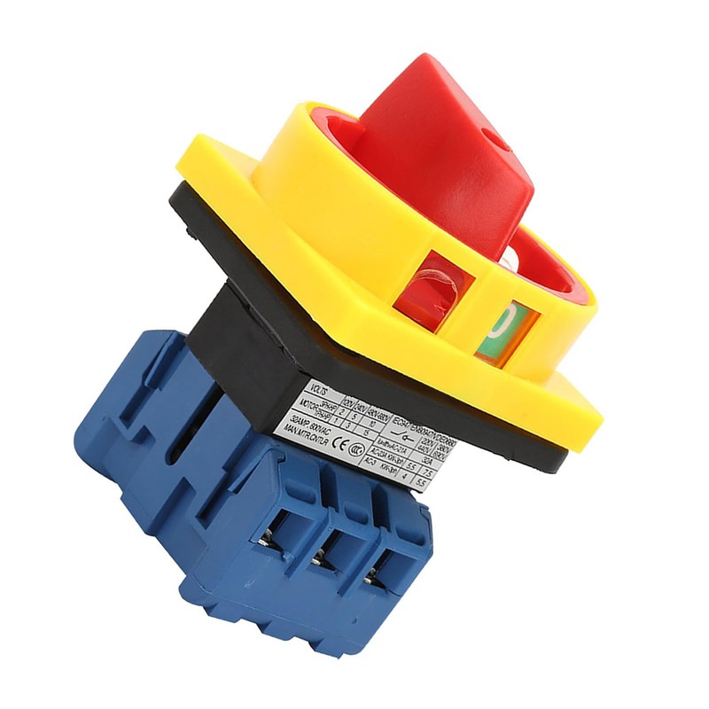 25A 32A Load Circuit Breaker Switch 3 Pole 2 Position