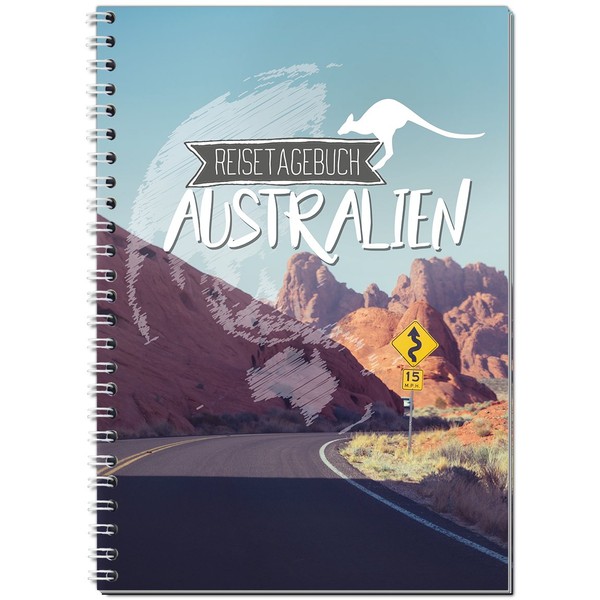Travel Diary Australia for Writing Yourself/Notebook A5 Ring Binder with