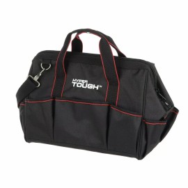 HYPER Tough Handy Man Heavy Duty 15 inch Large-Mouth Polyester Tool Carry Bag w 22 Pockets