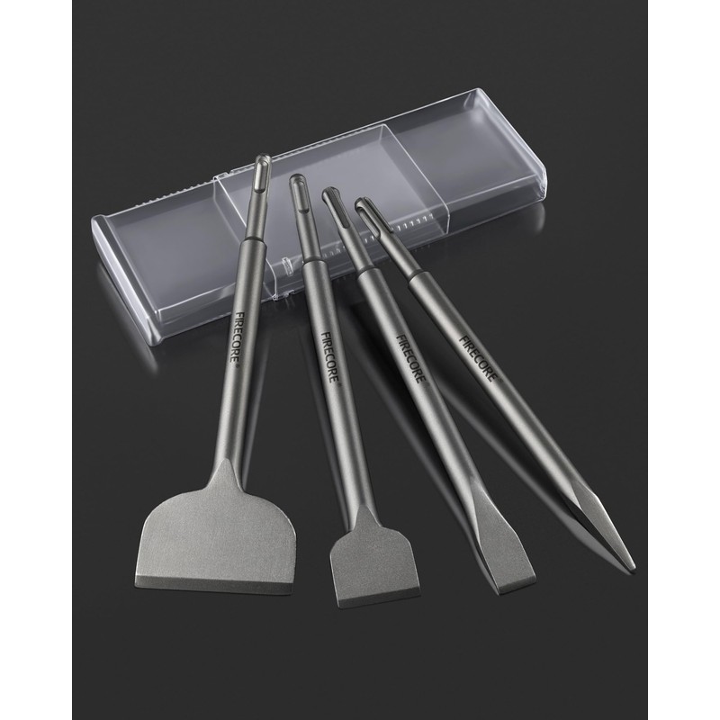 SDS Chisel Set, Firecore 4pcs Tile Removal Chisel Bits for