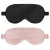 ZatRuiZE Silk Sleep Mask, 2 Pcs 100% Real Natural Pure