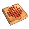 Solitaire Box Extra Solitaire Peg Straw Puzzle Wood Thinking Game