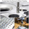 MACHSWON Machine Tap BSW 3/16-24 Thread, for Processing Through Holes
