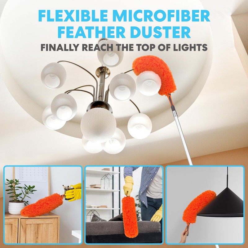 Simpli-Magic 20 Foot High Ceiling Duster Kits with 5-12ft Heavy