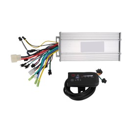36V 1000W Motor Brushless Controller Kit 9 Tube Dual Mode Controller with LED Display Panel for Electric Bicycle