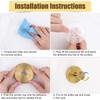 LimCryspp 2Pcs Hook Waterproof Rustproof Bathroom Towel Hanger No-Drill Towel