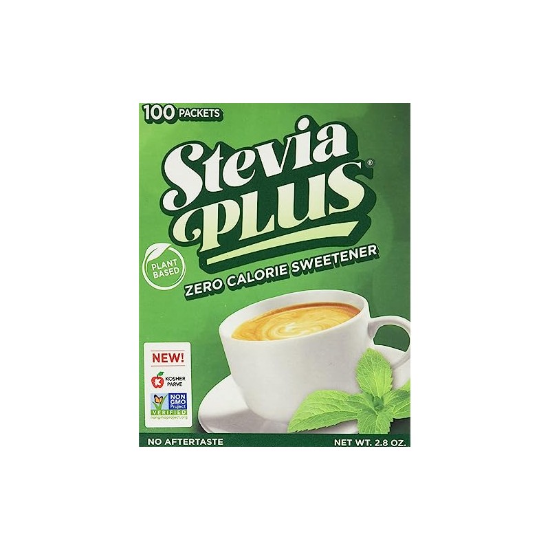 SweetLeaf Stevia Plus Powder Packets- Zero Calorie Sweetener with Stevia