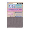 White Magic Dish Drying Mat, Charcoal - Absorbent & Hygienic,