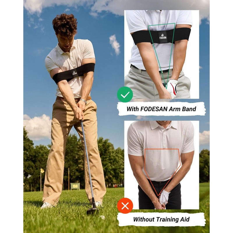 FODESAN Golf Swing Training Aid – Arm Band for Chicken