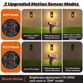 Motion Sensor Outdoor Wall Lights, Waterproof Exterior Lighting Fixtures with Water-Rippled Glass, Black Modern Outside Wall Sconce Lanterns for House, Porch, Garage, Patio, Bulbs Not Included