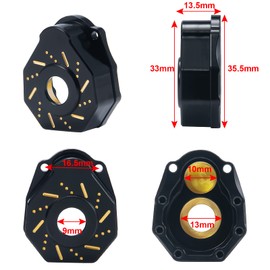 Runup 2 Pieces RC Heavy Brass Counterweight Portal Drive Housing Steering for TRX4 TRX6 1/10 RC Crawler Car Upgrade Parts