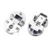 Raguso Folding Flip Top Hinge 2Pcs 90 Degree Zinc Alloy