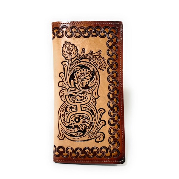 NELIDAS SOUTHERN IMPORTS MEN'S WESTERN COWBOY WALLET GENUINE LEATHER LONG