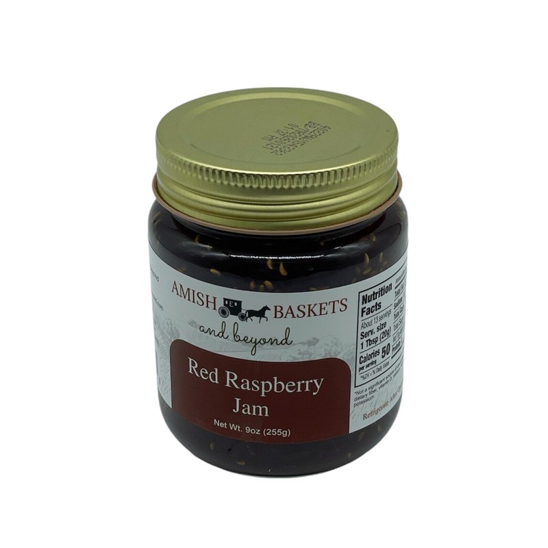 Amish Red Raspberry Jam Non GMO Vegan All Natural -