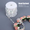 Bead Strands, 10m Clear Acrylic Beads Strand Chain Garland Rectangle