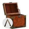 Adyoney 4 Pack Large Antique Brass Folding Lid Support Hinges,